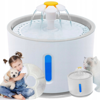 FONTÁNOVÁ MISKA NA VODU AUTOMATICKÁ MISKA NA VODU PRE ZVIERATÁ PSA MAČKA 2,4L